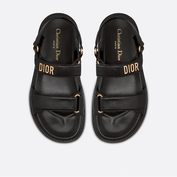Vintage Dior D Buckle Sandals 36